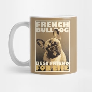 Retro French Bulldog Mug
